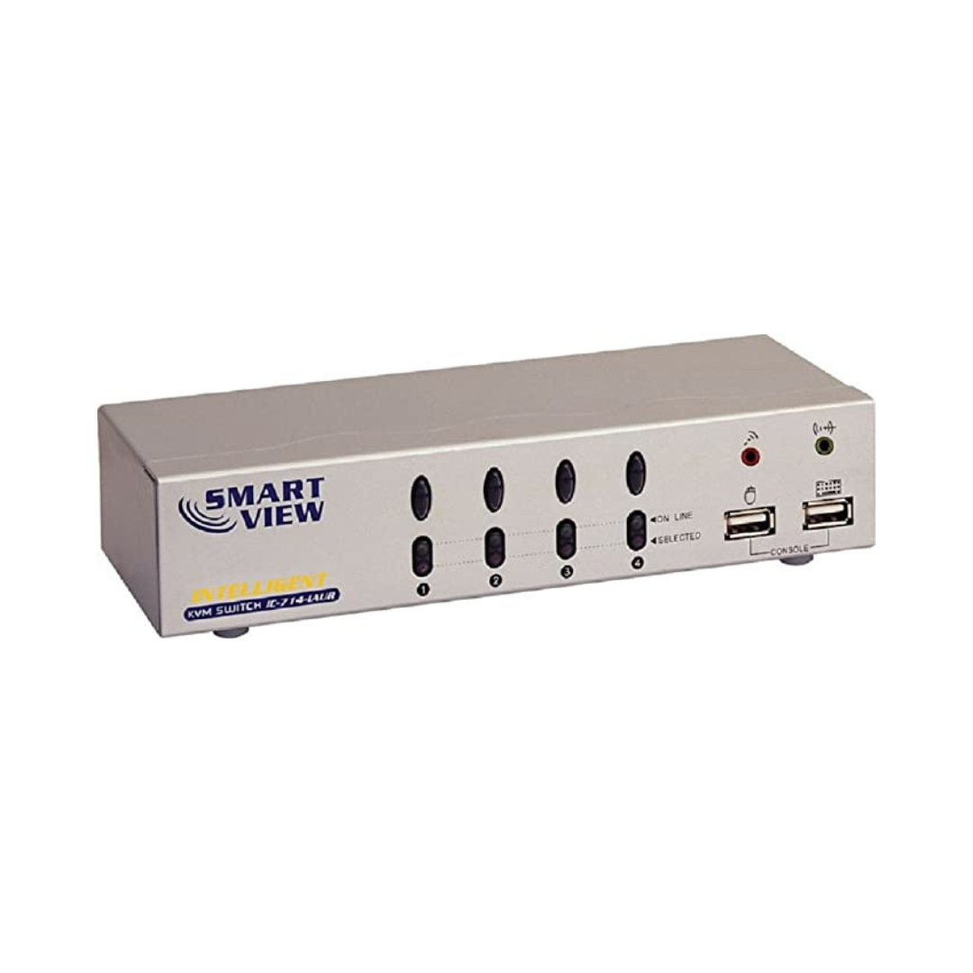 AUTO KVM SWITCH,4 PC'S TO 1 USER