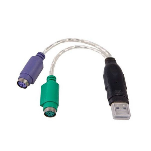 USB MALE TO 2 X PS2 FEMALE CONVERTER