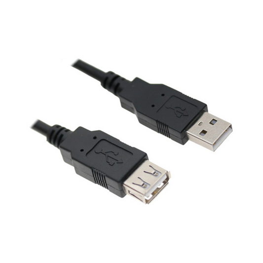 USB CABLE TYPE A MALE - A FEMALE 1M