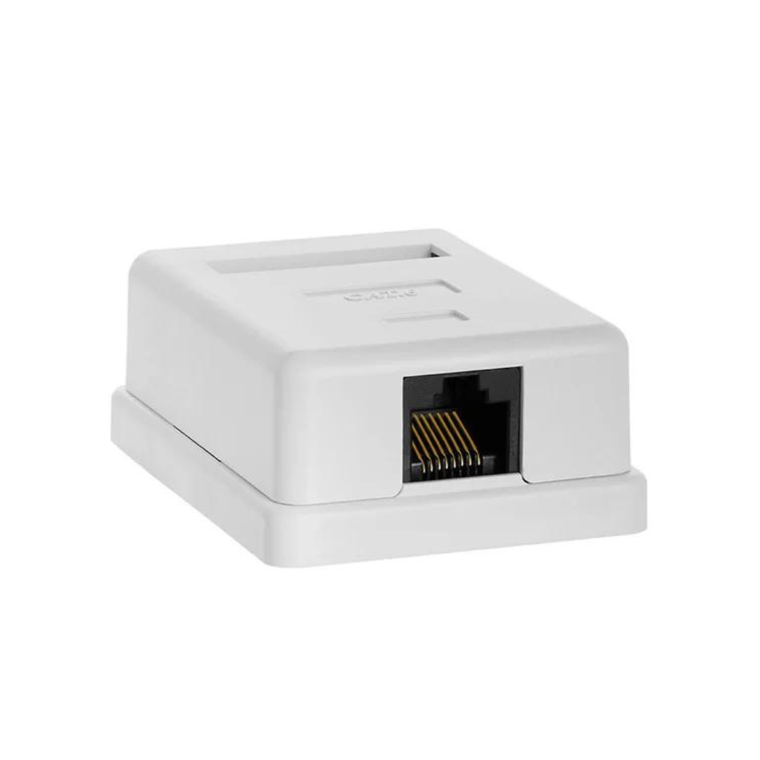 CAT6 RJ45 SURFACE MOUNT BOX-SINGLE