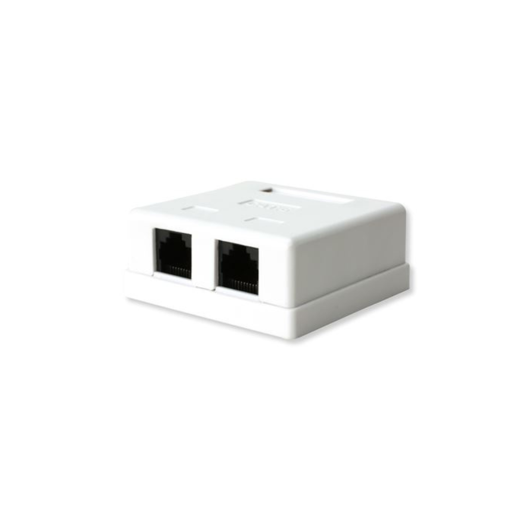 CAT6 RJ45 SURFACE MOUNT BOX-DUAL – Handy Tech ZA